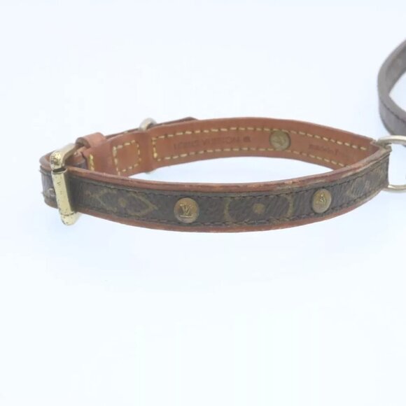 LOUIS VUITTON Monogram Leash Baxter Collier Baxter Dog Leash LV Auth am2166g - Picture 4 of 8